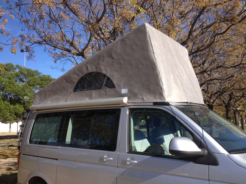 FUNDA TECHO ELEVABLE PREMIUM T6 para autocaravanas y furgonetas camper