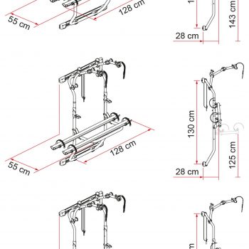 Carry Bike 200 DJ Ducato desde 2006 02094 26A dimensiones