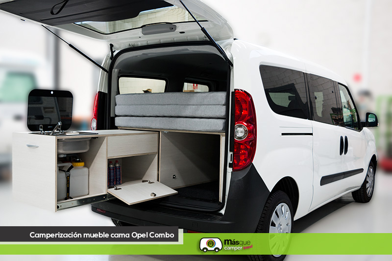 camperizacion mueble cama opel combo 3