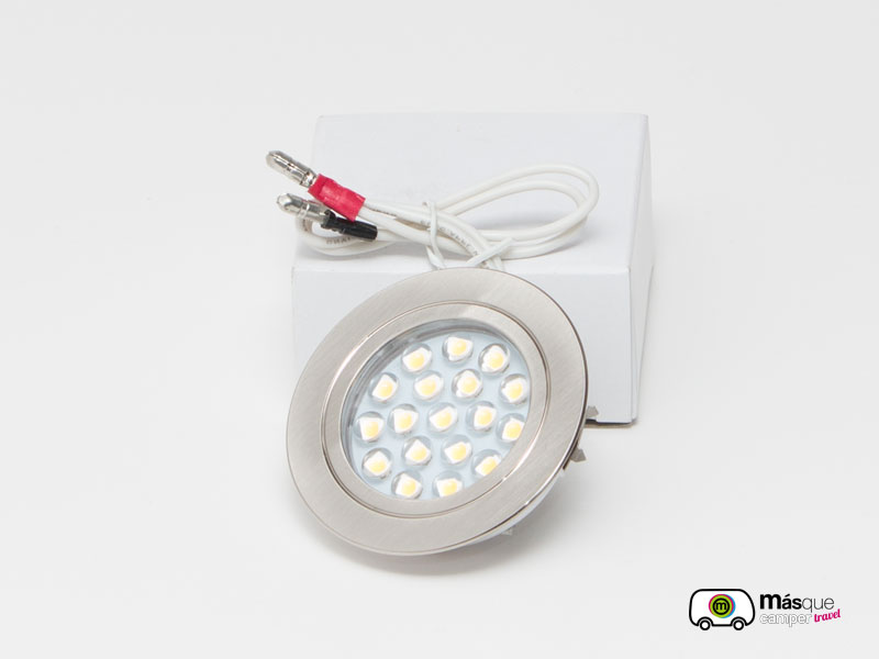 Foco 18 Led Encastrar Gris 1 6 W Para Autocaravanas Y Furgonetas Sku 569 Categoría Iluminación