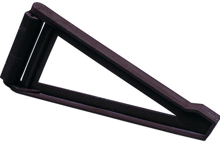 Soporte de plástico marrón para bisagras