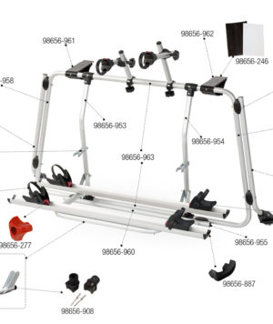 ESTRUCTURA PORTABICIS INF. IZQ CB VWT5 PRO