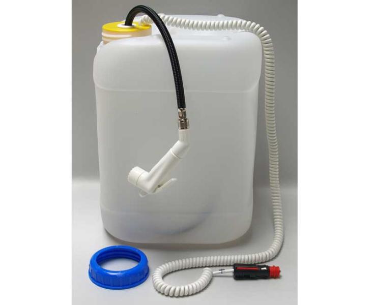 Garrafa 20L con ducha portátil 12V furgoneta Camper Autocaravana