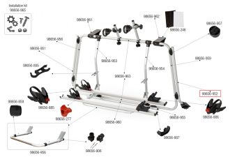 Estructura Portabicicletas Inferior Derderecho carrybike VWT5