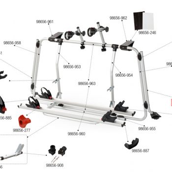 Estructura Portabicicletas Inferior Derderecho carrybike VWT5