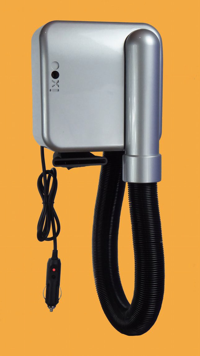 Secador de pelo IXOO V4.0 Gris 12V para autocaravanas y furgonetas camper |  MasQueCamper