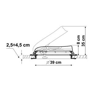 Claraboya Vent Crystal 40 x 40 para autocaravanas y furgonetas