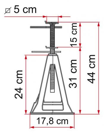 Patas Estabilizadoras Caravana Plastic Jacks FIAMMA 2