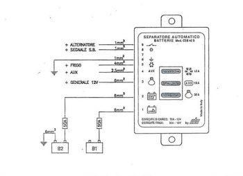 Separador Bateria CSB 40 SP 12 V CBE CBE 2