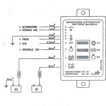 Separador Bateria CSB 40 SP 12 V CBE CBE 2