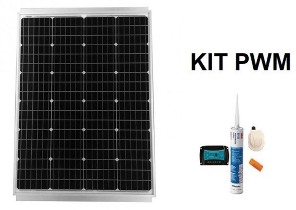 Kit solar monocristalino Vechline PWM - MPPT (Varias Opciones) para  autocaravanas y furgonetas camper