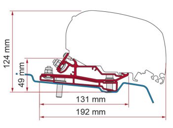 Kit instalación F80 - F60 para Ford Transit L3H3 (320cm)
