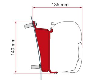 Adaptador instalación F45 Ford Transit H3