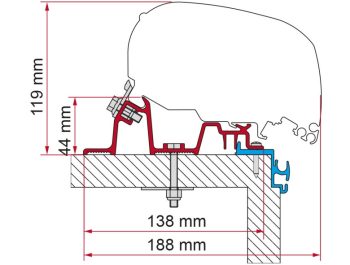 Adaptador toldo F80 Hobby Excellent