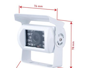 Cámara trasera ajustable Macrom blanca - Imagen 2