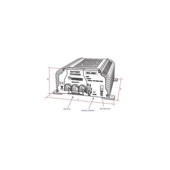 Cargador de batería Nordelettonica NE287 21A - Imagen 3