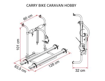 Carry- Bike Caravana pared trasera (Varias Opciones) - Imagen 2