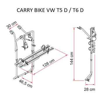 Carry-Bike VW T5 / VW T6 / VW T6.1 - Restyling 2023 (Varias Opciones) - Imagen 6