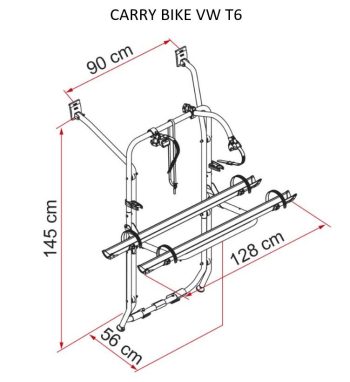 Carry-Bike VW T5 / VW T6 / VW T6.1 - Restyling 2023 (Varias Opciones) - Imagen 2