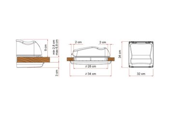 Claraboya Vent 28 F Cristal - Imagen 3