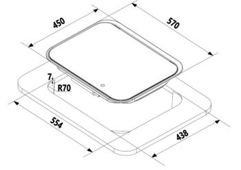 Cocina 3 fuegos Carbest  570 x 450 x 115 mm - Imagen 3