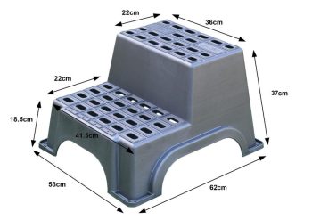 Escalón de plástico Milenco 2 peldaños - Imagen 2