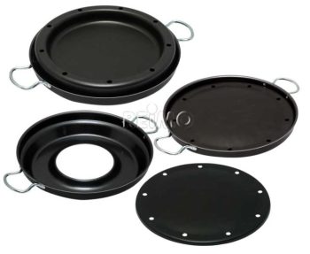 Horno de camping Maria 4 piezas cocción baja en grasa + parrilla - Imagen 2