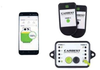 Indicador de nivel Carbest con monitor y 2 sensores