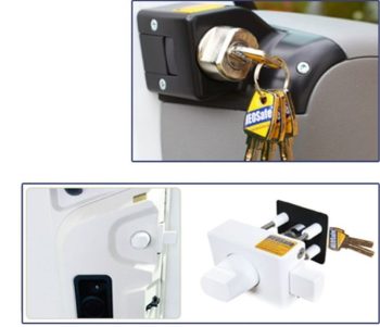 Kit 5 cierres autocaravana HeoSafe Ducato/ Carado/ Etrusco/ Sunlight >2021