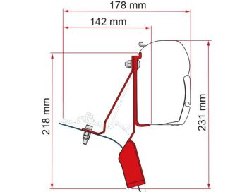 Kit de toldos F45 para Ford Custom Nugget. (Varias Opciones)