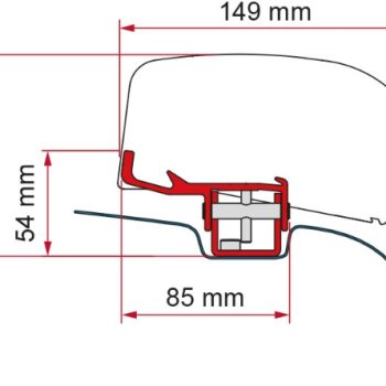 Kit instalación toldo F40 VW T5/T6