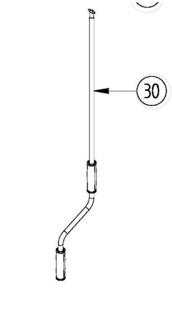 Manivela no ajustable para toldos Dometic - Omnistor