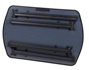 Mesa camping plegable Negra/Gris Camp4 90x60cm - Imagen 2
