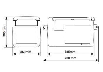 Nevera TravelBox TB31A Compresor 12 V - 24 V - 220 V - Imagen 4