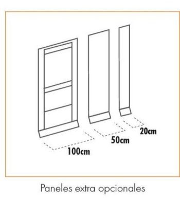Panel extra para Cerramiento Dynamic Inaca (Varias Opciones)