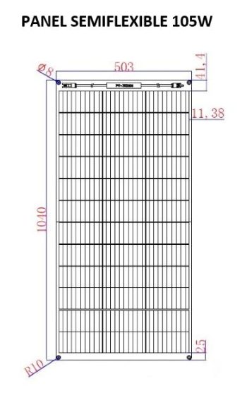 Panel solar semiflexible Blugy (Varias Opciones) - Imagen 3