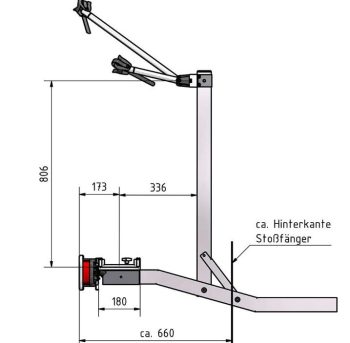 Portamotos Universal S/A-200 VWT5/T6 (rígido/desmontable) - Imagen 2