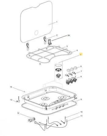 Recambio kit quemador cocina Thetford SHB340XX - TSSPA0812