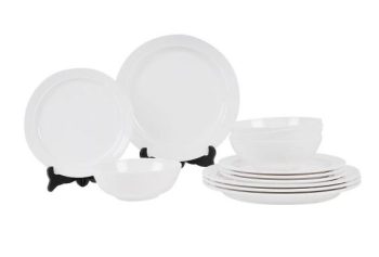 Set vajilla 12 piezas Kampa Classic White