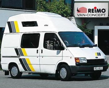 Techo alto Ford Transit (hasta 1999) batalla corta Aeroline, blanco