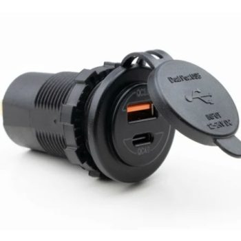 Toma USB QC 3.0 + USB-C QC 4.0 Haba