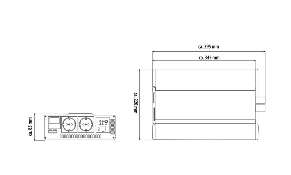 Inversor onda pura Carbest PowerWave 2000 W - Imagen 4