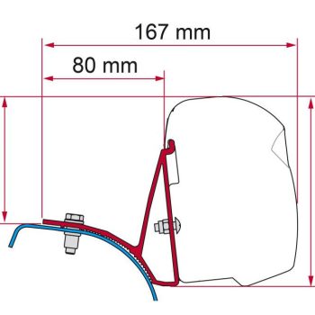Kit instalación toldo F43 Van - Renault Trafic/ Opel Vivaro/ Nissan Primastar