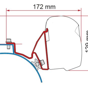 Kit instalación toldo Fiamma F43 Van - VW T5/T6 California