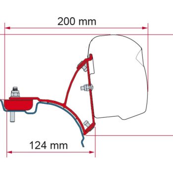 Kit instalación toldo Fiamma F43 Van - VW T5/T6 Multivan - Transporter