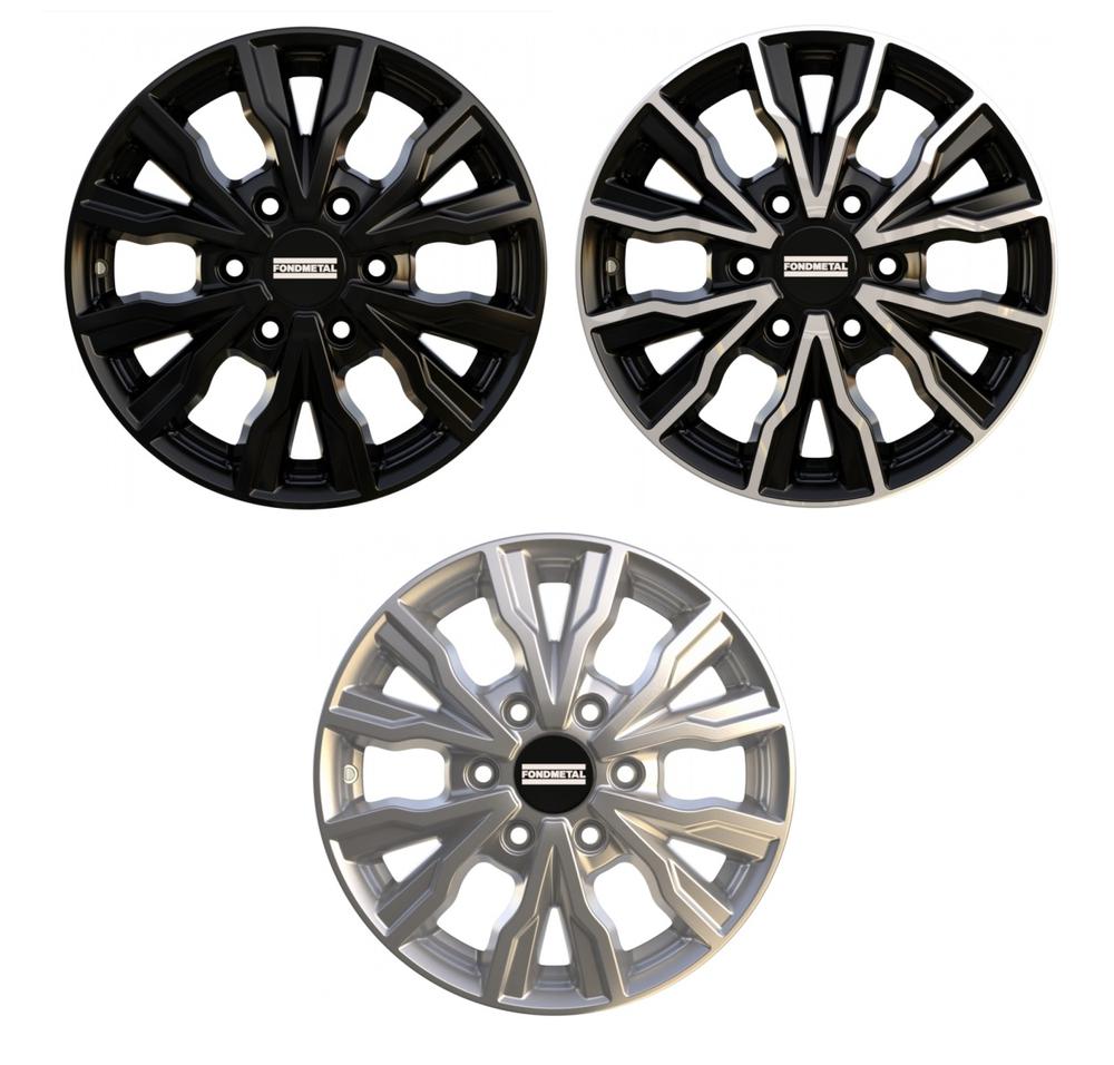 Llantas Fondmetal 16¨para Autocaravana/ Camper Ford Transit desde 2024 6X120 (Varias Opciones)