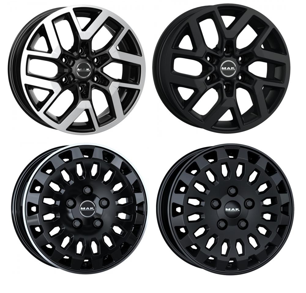 Llantas MAK 17¨para Autocaravana/ Camper Ford Transit desde 2024 6X120 (Varias Opciones)