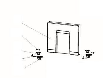 Puerta completa congelador con bisagras T2090C
