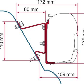Kit soportes Fiamma para Sprinter H3